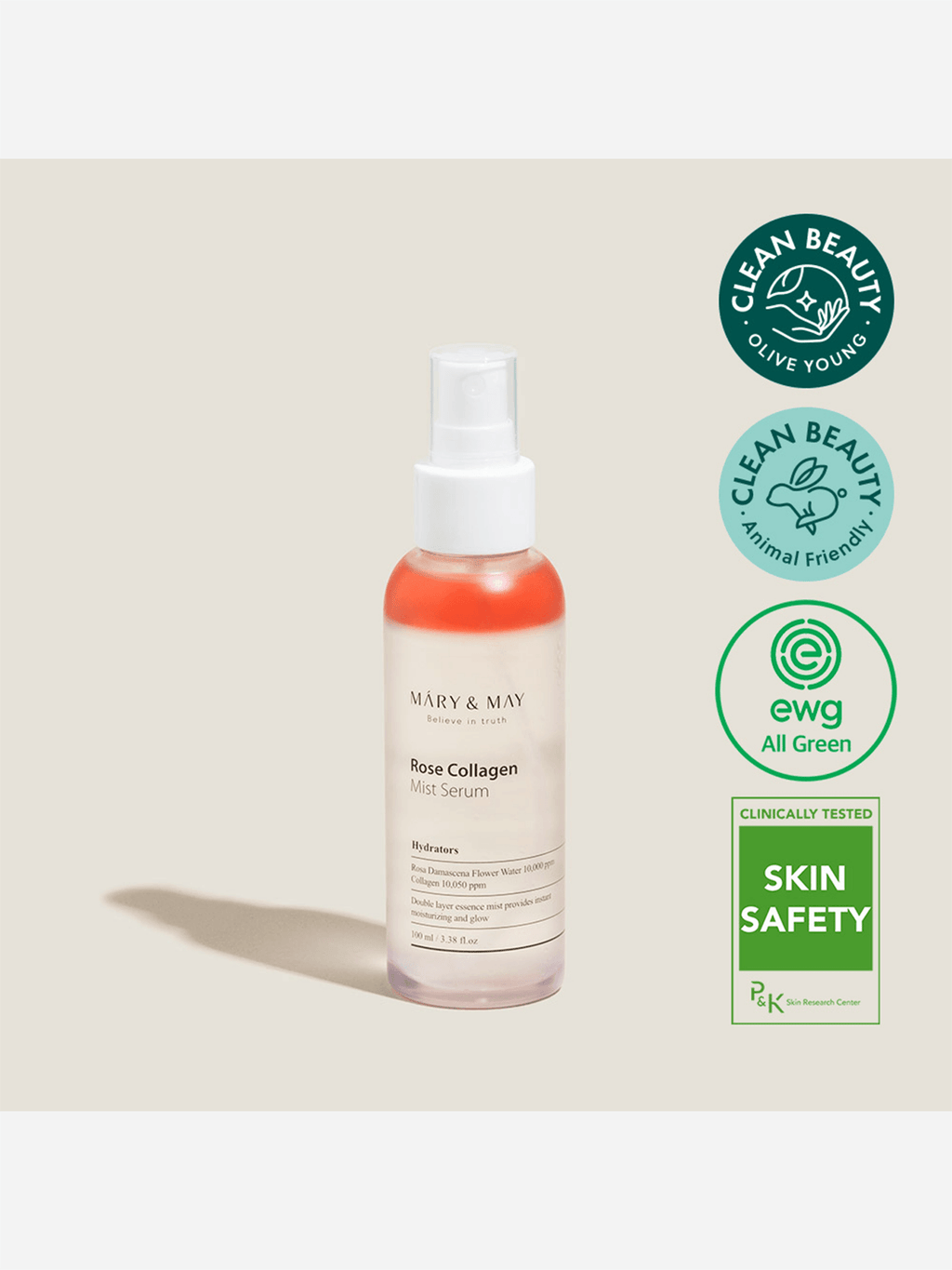 May Marine Rose Collagen Mist Serum 100 ml
