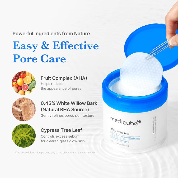 Medicube
Zero Pore Pad 2.0 70pcs