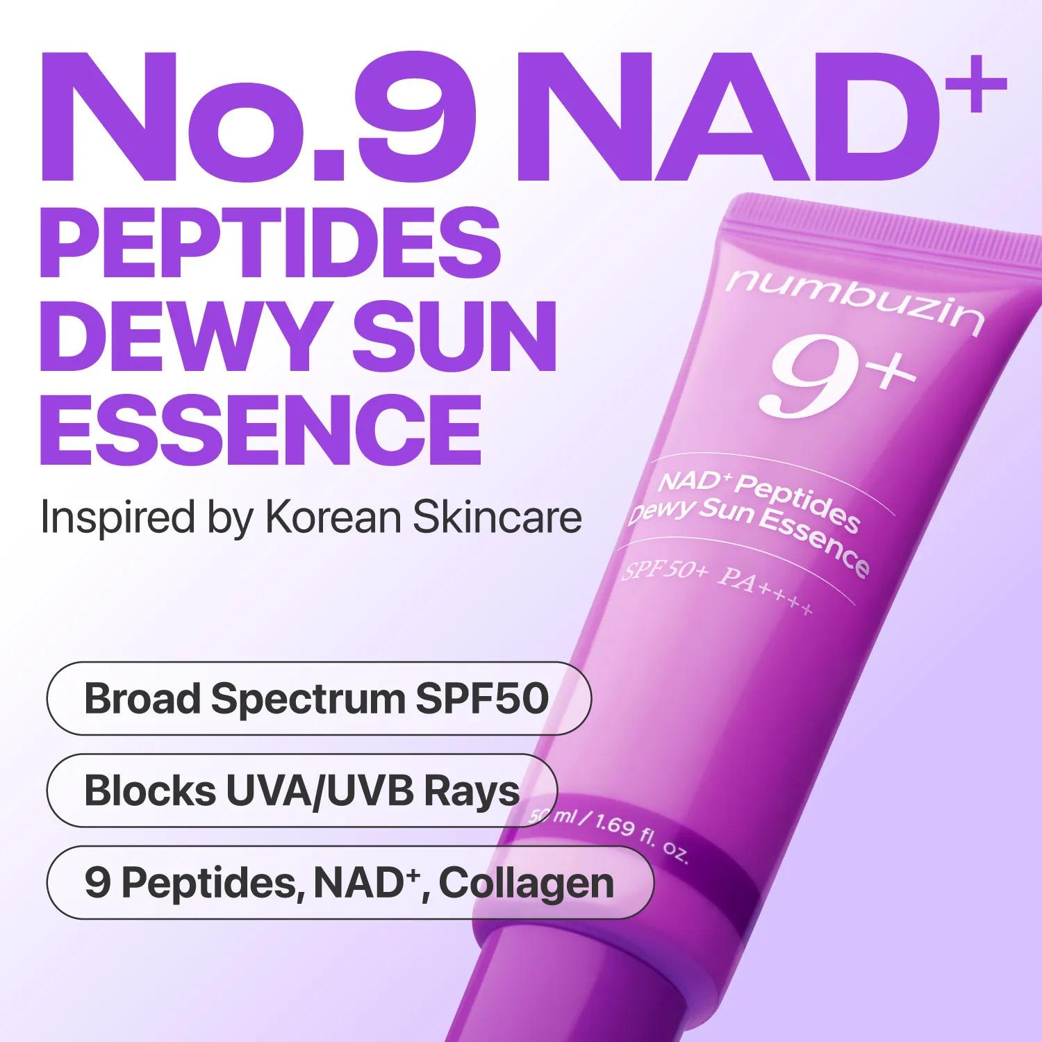Numbuzin No.9 NAD Peptides Dewy Sun Essence. 50 ml